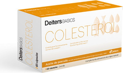 Харчова добавка Deiters Basics Cholesterol 60 капсул (8430022002249)