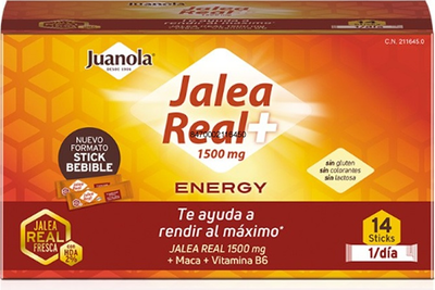 Харчова добавка Juanola Royal Jelly Energy 1.5 г х 14 стіків (8470002116450)