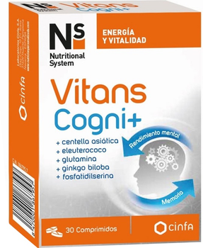 Suplement diety NS Cynfa Nutritional System Vitans Cogni+ 30 tabletek (8470001867957)