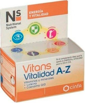 Suplement diety NS Cynfa Nutritional System Vitans Vitalidad A-Z 100 tabletek (8470001861672)