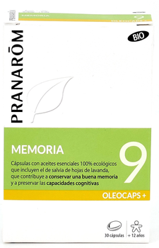 Suplement diety Pranarom Oleocaps+ 9 Memoria 30 kapsułek (5420008532016)