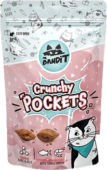 Ласощі Mr. Bandit Хрусткі подушечки тунець і креветки для котів 40 г (5902414209787)