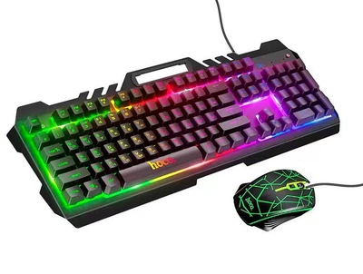 Набор Мышь и клавиатура 2в1 HOCO Gaming Illuminated keyboard and mouse set DI16 (Ukr/En) black