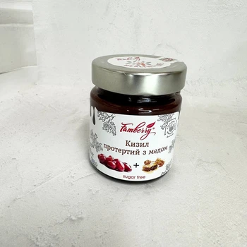 Кизил перетертий з медом, 230 г