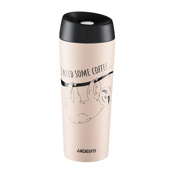 Термокухоль Ardesto Coffeetime Bradypus AR2645DBE 450 мл бежевий