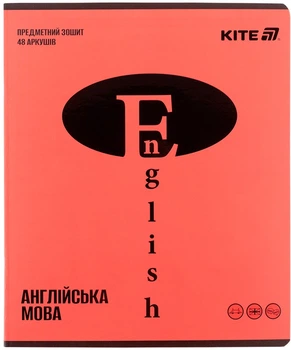 Набор предметных тетрадей Kite Bright Английский язык 48 листов Линия 10 шт (K25-240-18)