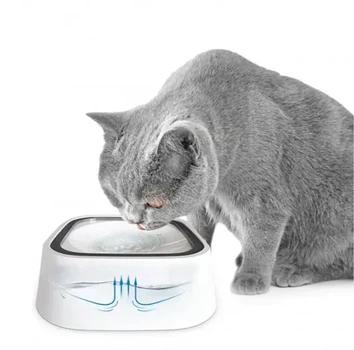 Поилка - непроливайка для животных MAGIC BOWL Миска для воды с плавающим диском против брызг для собак и кошек, 1.5 л