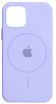 Чохол Silicone Premium case MagSafe з захистом камери та дисплея для iPhone 13 Pro Full Protective lilac 0407