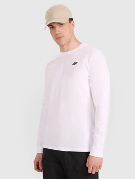 Лонгслів чоловічий 4F 4FWMM00TLONM432-10S 2XL Білий (5905700344001)