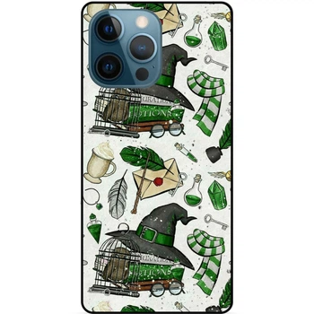 Силиконовый бампер чехол Candy для Iphone 16 Pro Max с картинкой Слизерин Slytherin Гарри Поттер Harry Potter