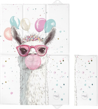 Mata do przewijania skladana Ceba Baby Basic Crazy Lama 60 x 40 cm (5907672345499)