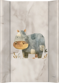 Mata do przewijania Ceba Baby Basic miękka profilowana Cosy Hippo 50 x 70 cm (5907672345284)