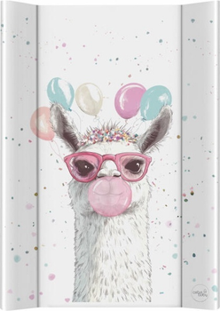 Mata do przewijania Ceba Baby Basic miękka profilowana Crazy Lama 50 x 70 cm (5907672345307)