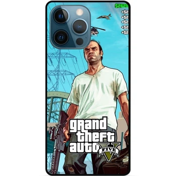 Силиконовый чехол бампер Candy для Iphone 12 Pro с рисунком GTA ГТА