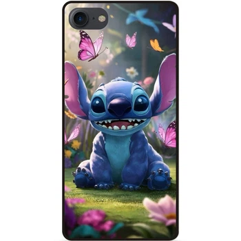 Силиконовый бампер чехол Candy для Iphone 7 Plus Стич и Лило Stitch
