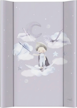 Mata do przewijania Ceba Baby Basic miękka profilowana Wild Swans 50 x 70 cm (5907672346489)