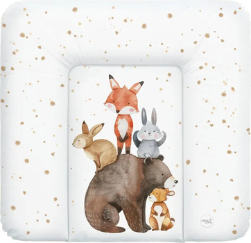 Матрац сповивальний Ceba Baby Basic м'який Forest Friends 75 x 72 см (5907672345406)