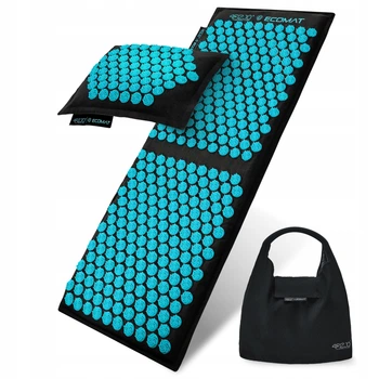 Коврик акупунктурный с подушкой 4FIZJO Eco Mat XL Аппликатор Кузнецова Black/Blue (P-5907739317452)
