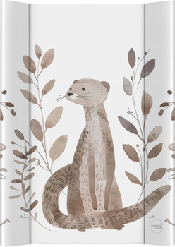 Mata do przewijania Ceba Baby Basic twarda Clever Otter 50 x 70 cm (5907672345154)