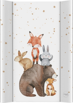 Mata do przewijania Ceba Baby Ultra Light twarda Forest Friends 50 x 70 cm (5907672345192)