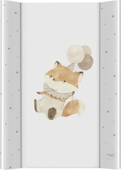 Mata do przewijania Ceba Baby Ultra Light twarda Fox with Balloon 50 x 70 cm (5907672341903)