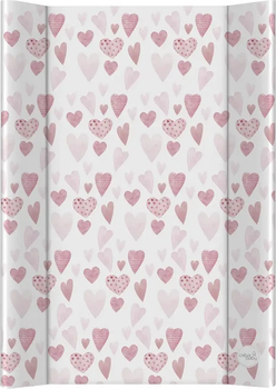 Mata do przewijania Ceba Baby Ultra Light twarda Lots of Love 50 x 70 cm (5907672341880)