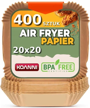 Форми для випічки Koanni 400 шт 20x20 см квадратні пергаментні