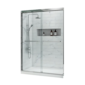Двері в нішу Koer SR SD03-140x200-TR-01 прозоре скло Easy Clean 8 мм, хром KR5385