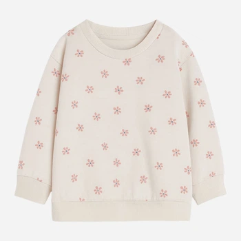 Дитячий світшот для дівчинки H&M 1170051007c33 56 см Бежевий (KC1000000053253)