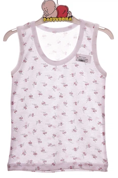 Майка на широкой бретельке для девочки хлопковая Wild Cherry белая 134 см (54232)