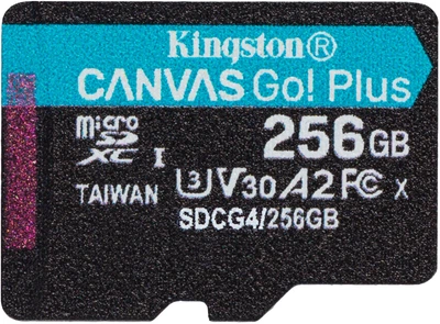 Карта пам'яті Kingston Canvas Go! Plus microSDXC 256GB UHS-I U3