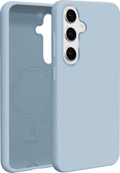 Etui plecki Etteri Silicone Mag do Samsung Galaxy S25 Light blue (GSM192085)