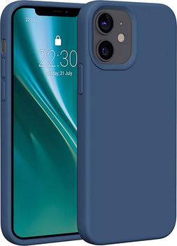 Панель Etteri Silicone Case do Apple iPhone 12 / 12 Pro 6.1 Dark blue (GSM183469)