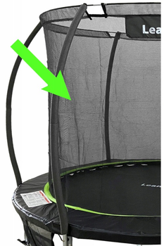 Siatka wewnętrzna LEAN Toys Sport do trampoliny serii Max 487 cm 16ft Black and Green (5904665996058)