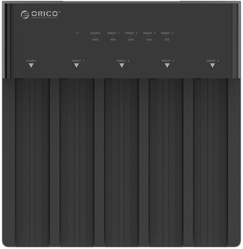 Stacja klonująca Orico do SSD/HDD 5x SATA 3.5 / 2.5'' (6558US3-C-EU-BK-BP)