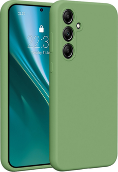 Etui plecki Etteri Silicone Case do Samsung Galaxy A35 5G Light green (GSM183485)