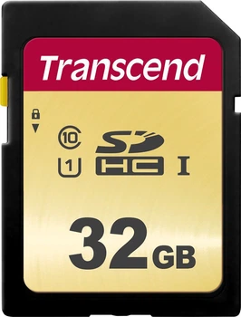 Карта памяти Transcend 500S SDHC 32GB UHS-I U1 (TS32GSDC500S)