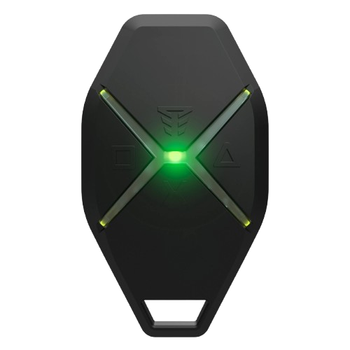 Брелок для керування системою охорони Tiras X-Key, дальність до 1200 м, 4 кнопки, 868 МГц, Black