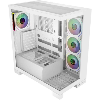 Корпус FSP M540-WA Midi-Tower, 2xUSB 3.0, 1xUSB Type-C, вентилятор - 4x120 мм ARGB, без БЖ, ATX, White