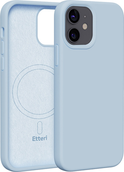 Панель Etteri Silicone Mag do Apple iPhone 12 / 12 Pro 6.1 Light blue (GSM185979)
