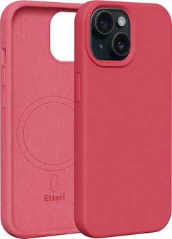 Панель Etteri Silicone Mag do Apple iPhone 15 6.1 Raspberry (GSM186001)