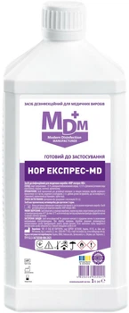 Засіб дезінфекційний MDM НОР експрес-MD для медичних виробів 1 л (4820246522328)