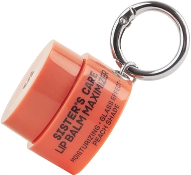 Бальзам для губ Sister's Aroma Lip Balm Maximizer Peach Color з брелоком 4 г (4820227786121)