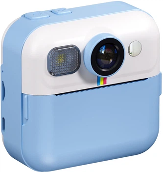 Детский фотоаппарат мгновенной печати ColorWay с видеосъемкой и играми Blue (CW-PHP01B)