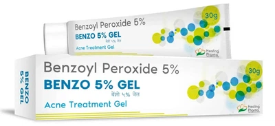 Benzo 5% Гель 30 грам от акне | Benzoyl Peroxide | Бензол Пероксид | Healing Pharma