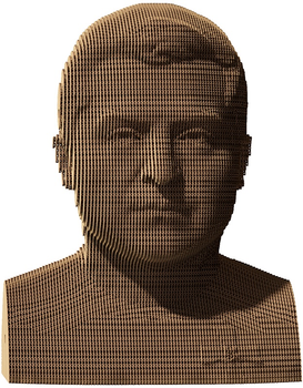 Puzzle 3D - konstruktor Cartonic 3D Puzzle Zel Zełenski Kartonowy (4820191132559)