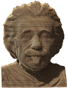 Puzzle 3D - konstruktor Cartonic 3D Puzzle Albert E Einstein Kartonowy (4820191132610)
