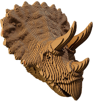 Puzzle 3D - konstruktor ścienny Cartonic 3D Puzzle Triceratops Kartonowy (4820191133761)