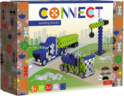 Klocki konstrukcyjne Trefl Connect 3w1 281 elementów (5900511619775)