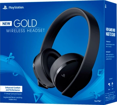 Słuchawki PlayStation Gold Wireless Headset Czarny (711719455165)